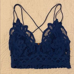 Free People Blue Bralette